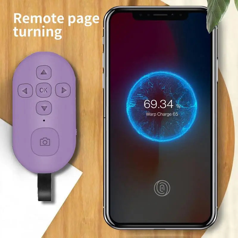 Blutooth 5.0 Remote Controller Button for Mobile Phone Selfie Shutter Release Tik Tok E-Book Page Turning Wireless Controller