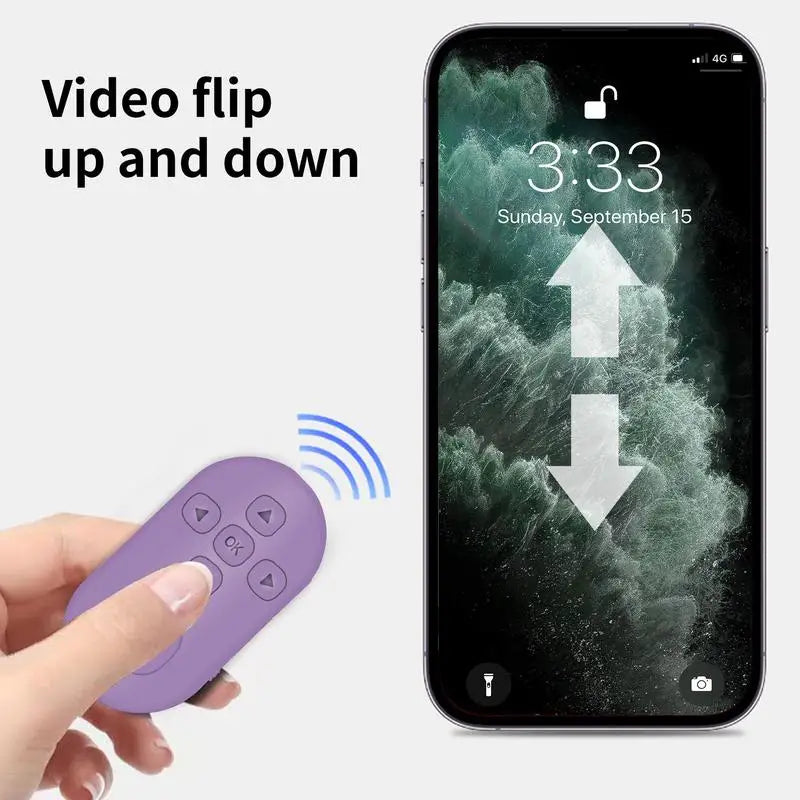 Blutooth 5.0 Remote Controller Button for Mobile Phone Selfie Shutter Release Tik Tok E-Book Page Turning Wireless Controller